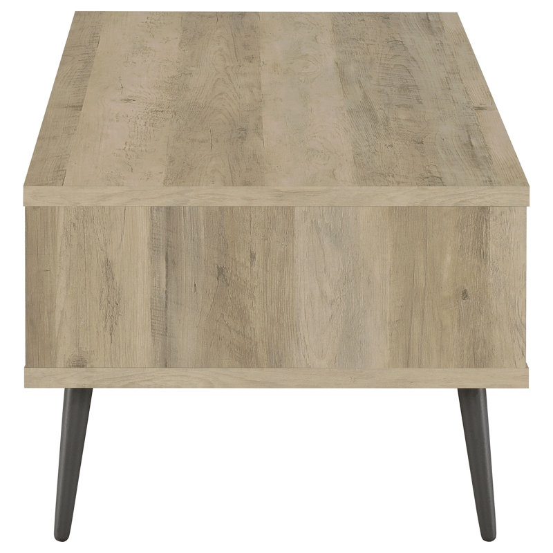 Latitude Run® Balboa Distressed Pine 1-Drawer Engineered Wood